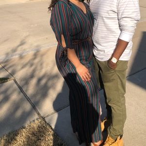 Striped pantsuit/romper